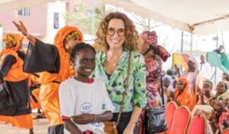Marie-Sophie Lacarrau, marraine et Ambassadrice de l’Association en immersion au Sénégal